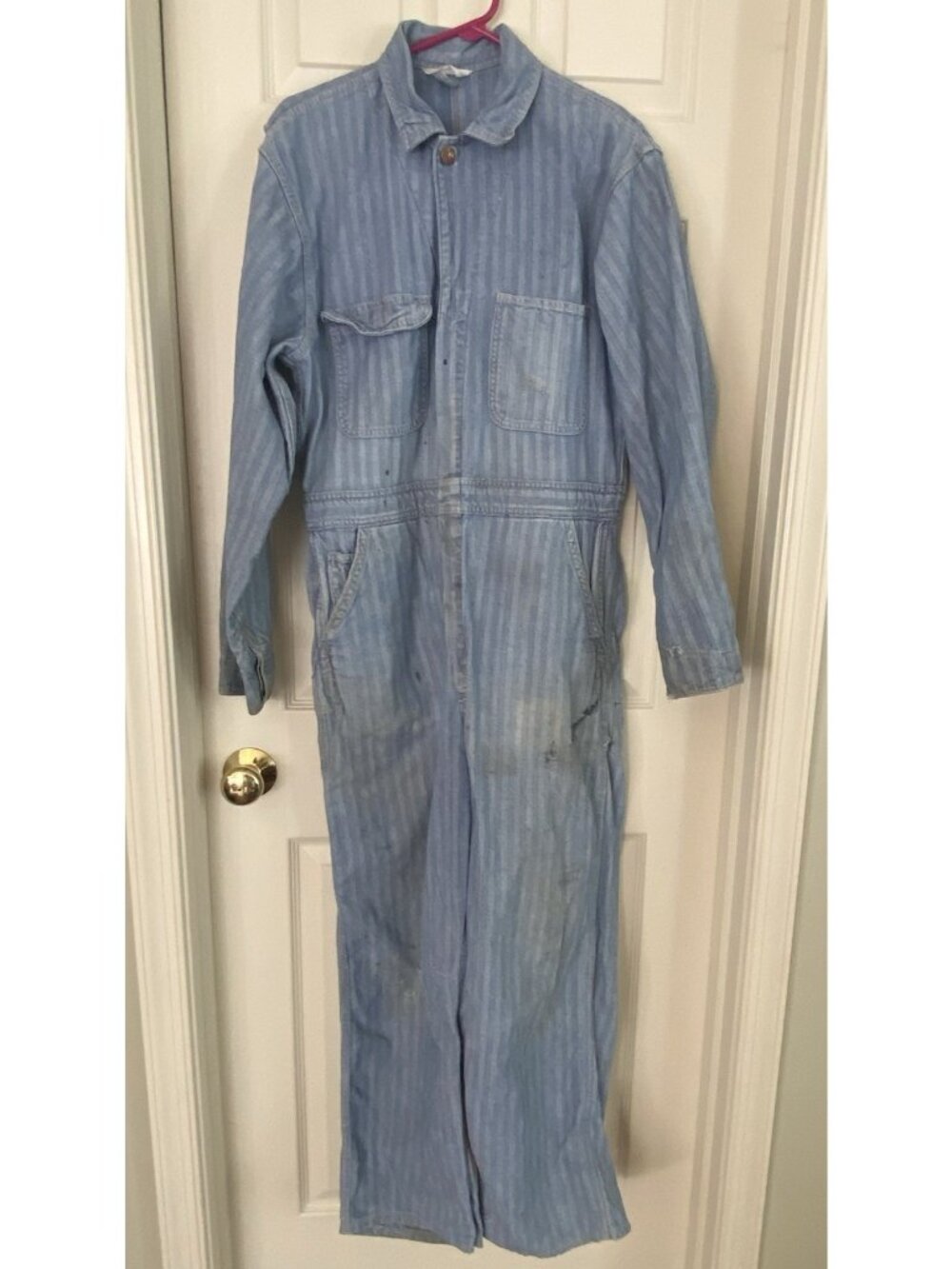 VTG Montgomery Ward Pioneer Herringbone Coveralls Utility Halloween Costume